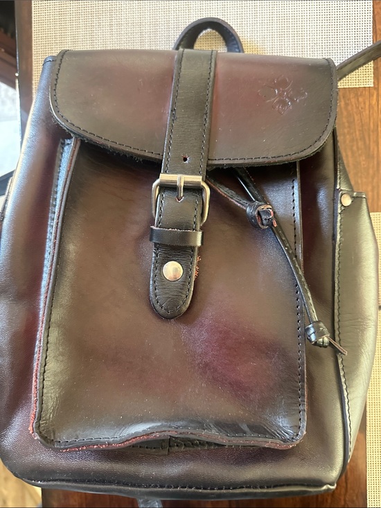 Patricia Nash Handbags - Patricia Nash Dark Brown Leather Backpack